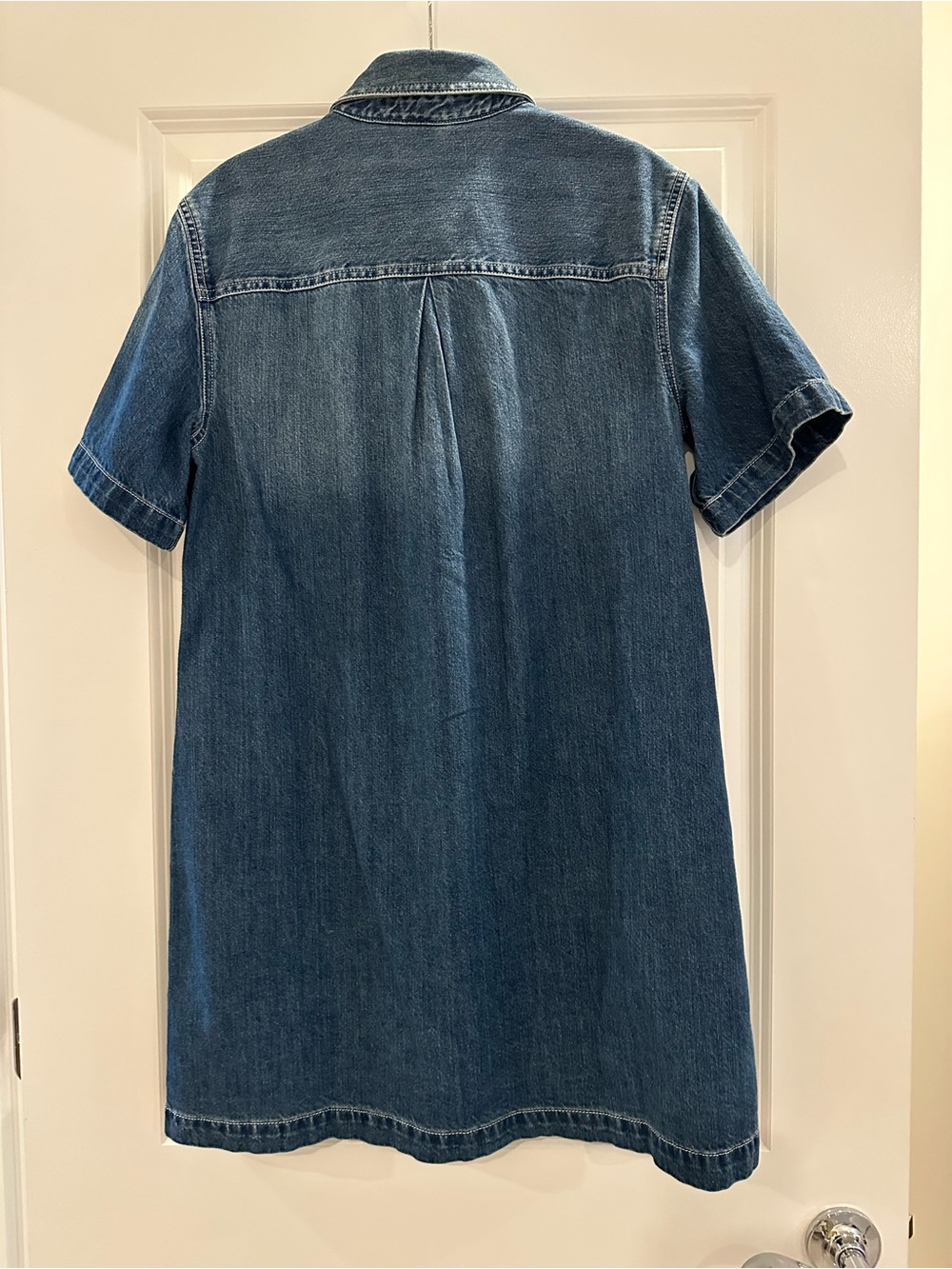 NWT Madewell Denim Boxy Shirtdress in Demarco Wash, M - Picture 6 of 7